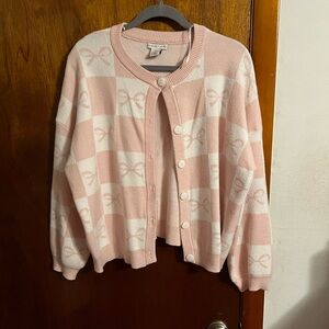 Sincerely Jules Blush and Cream Cardigan